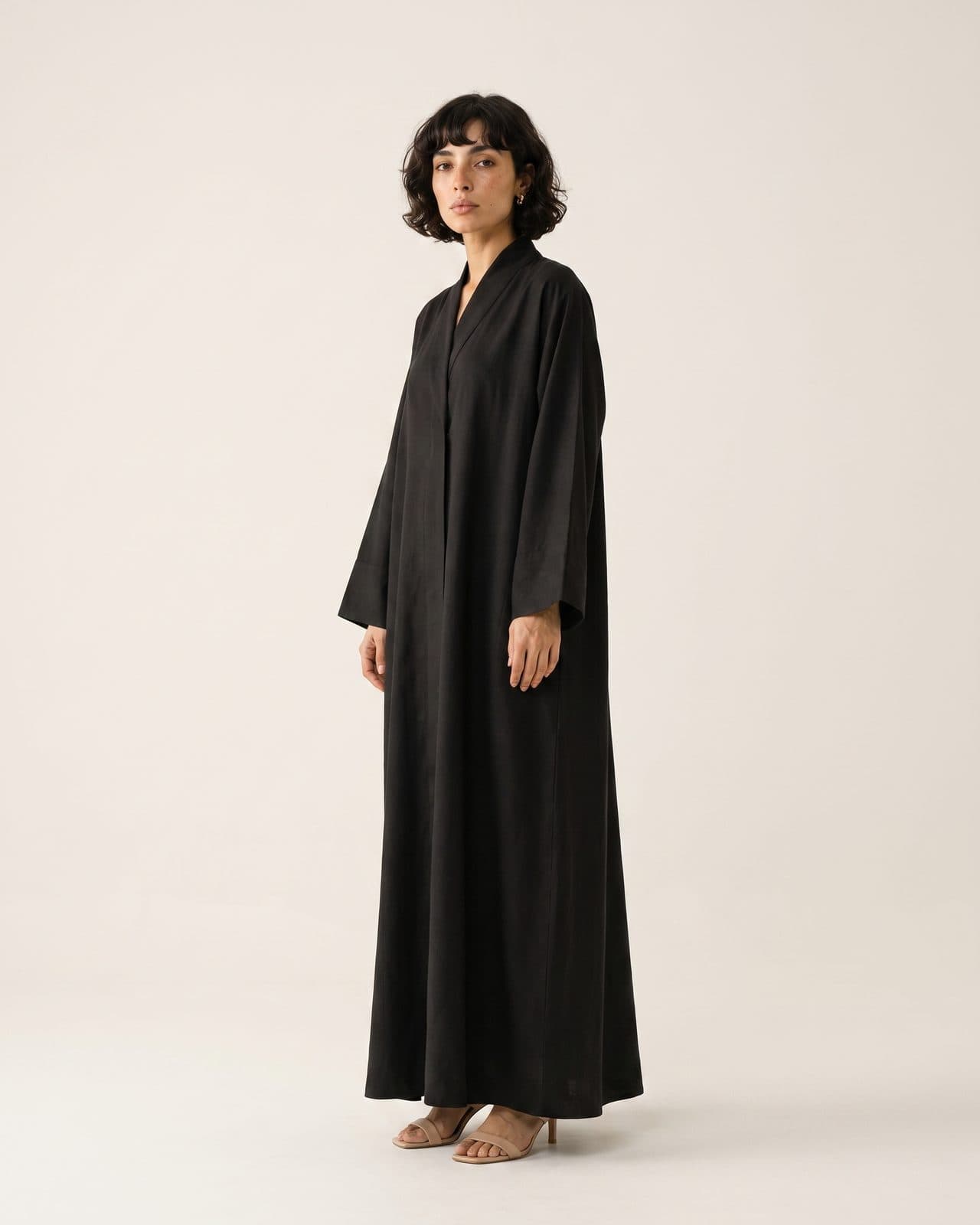 Black Crêpe Abaya — Black