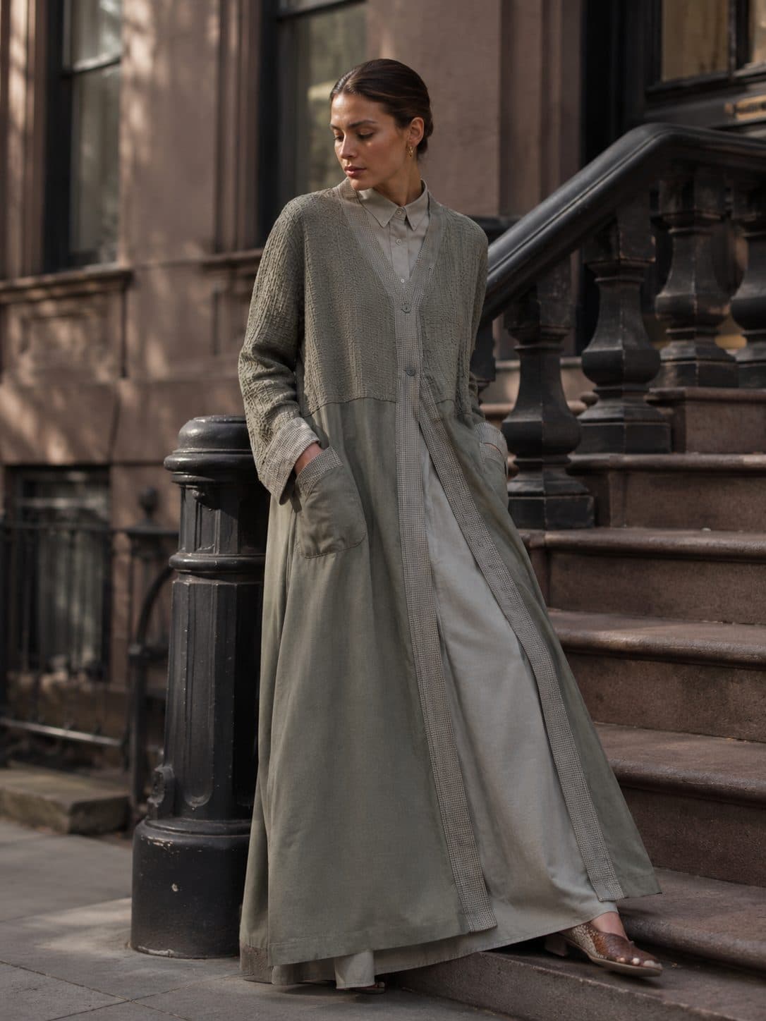 Olive Twill Abaya